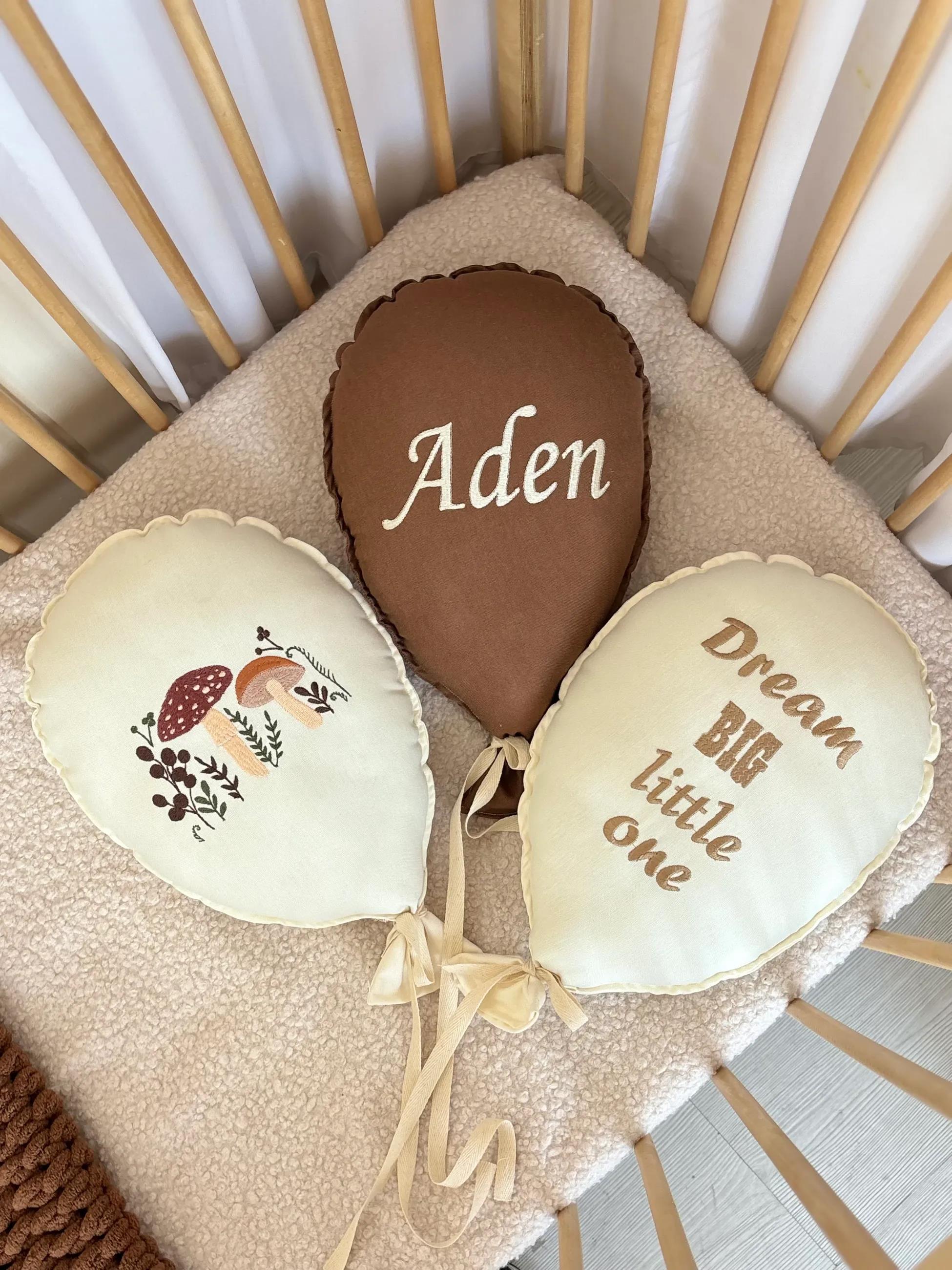 MASHROOM İSME ÖZEL NAKIŞLI 3 LÜ BALON TAKIMI - 7