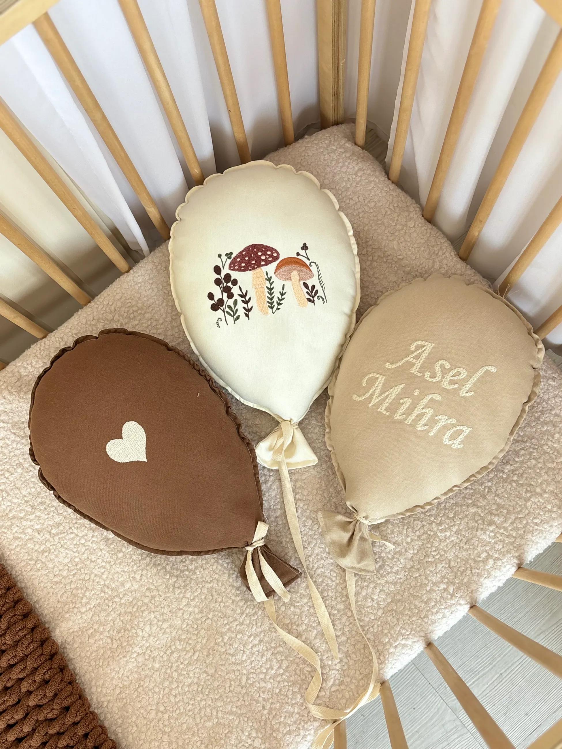 MASHROOM İSME ÖZEL NAKIŞLI 3 LÜ BALON TAKIMI - 15