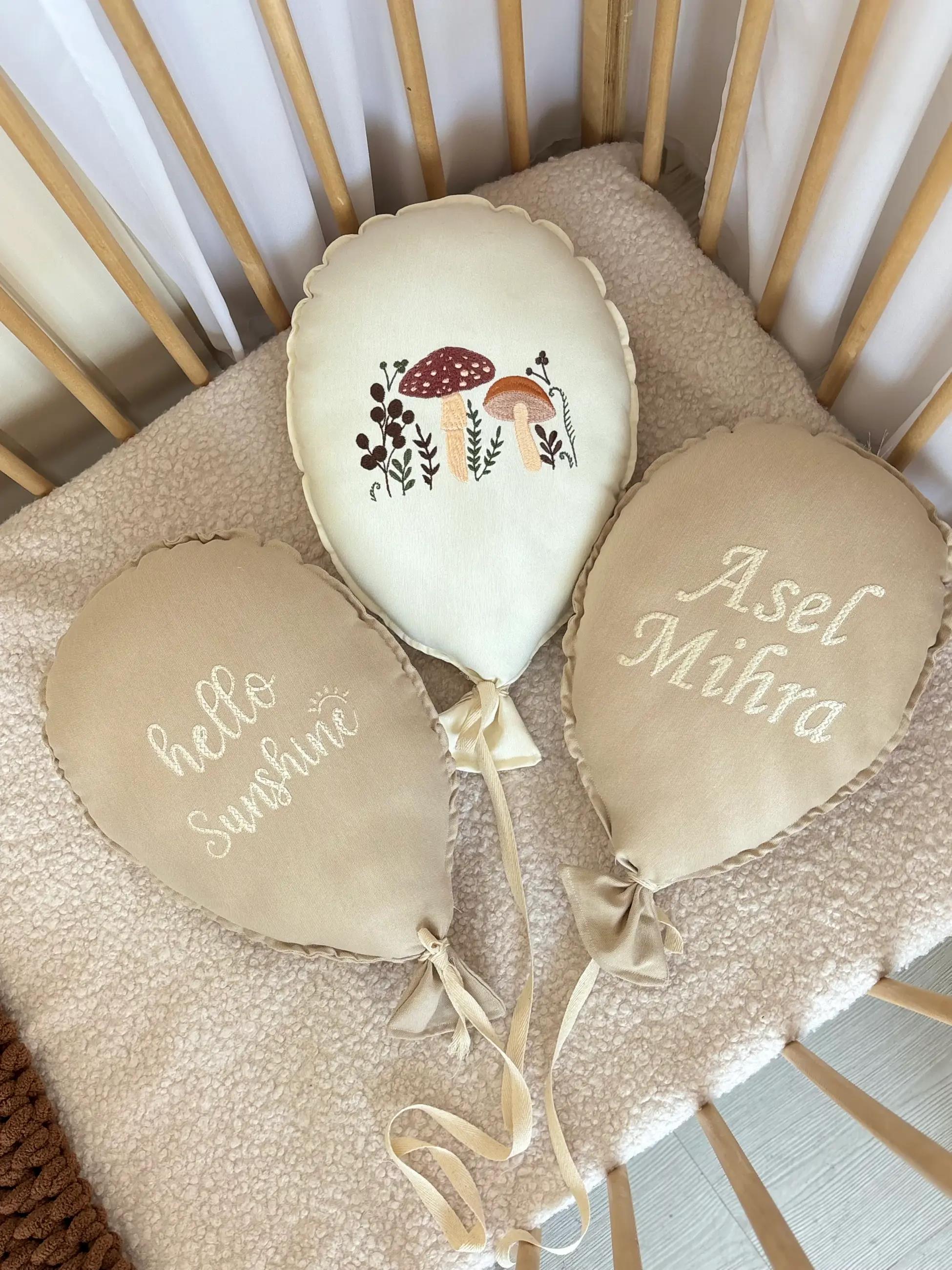MASHROOM İSME ÖZEL NAKIŞLI 3 LÜ BALON TAKIMI - 14