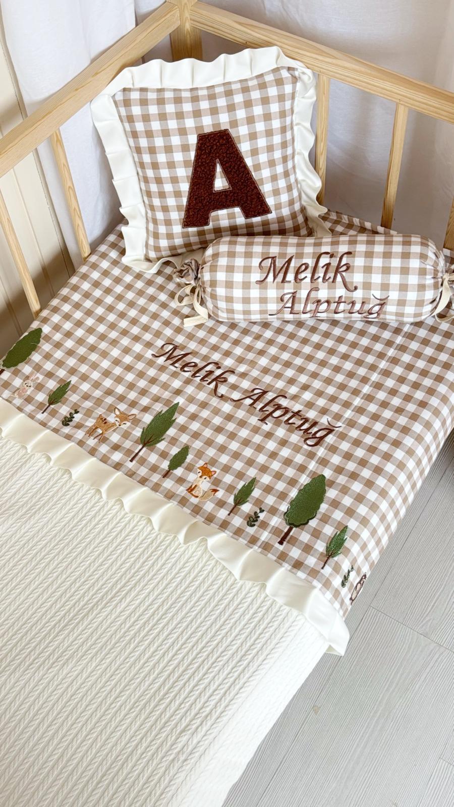 PİKE TAKIMI 3 LÜ SEVİMLİ HAYVANlLAR KOYU KAHVE