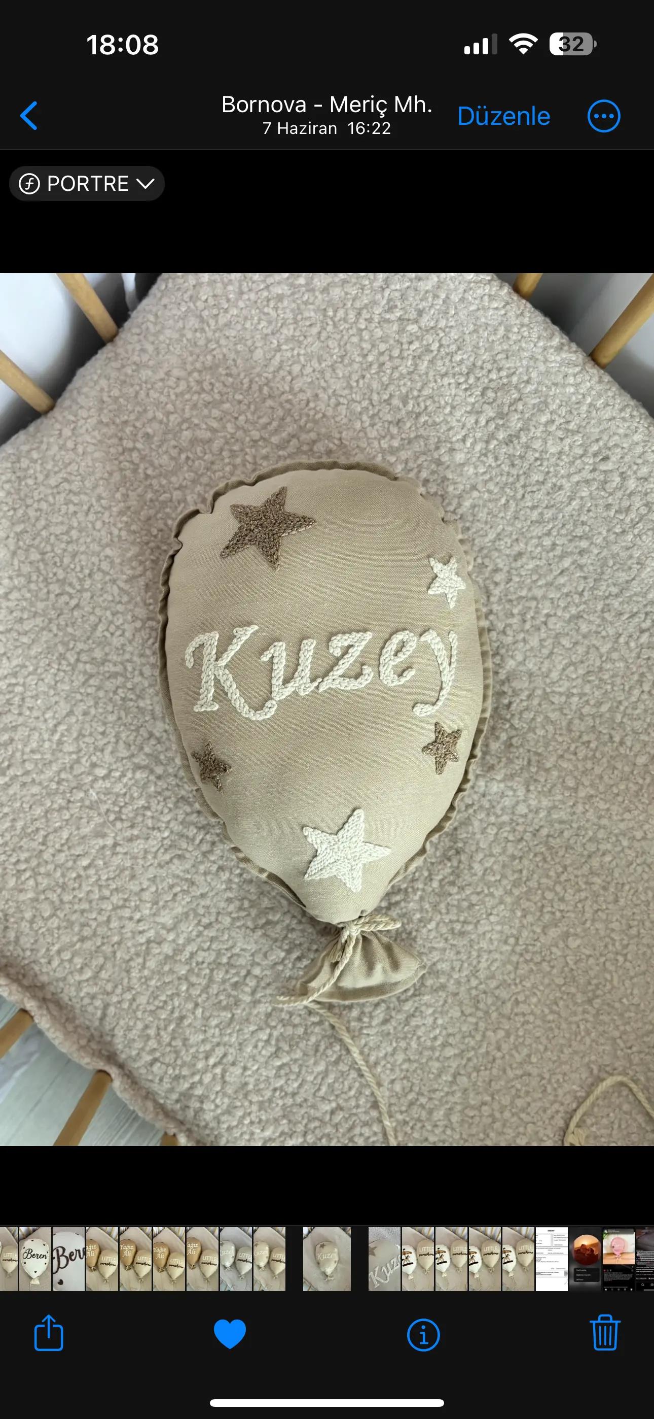 SÜTLÜ KAHVE BÜYÜK YILDIZLI TEKLİ BALON - Bej sütlü kahve