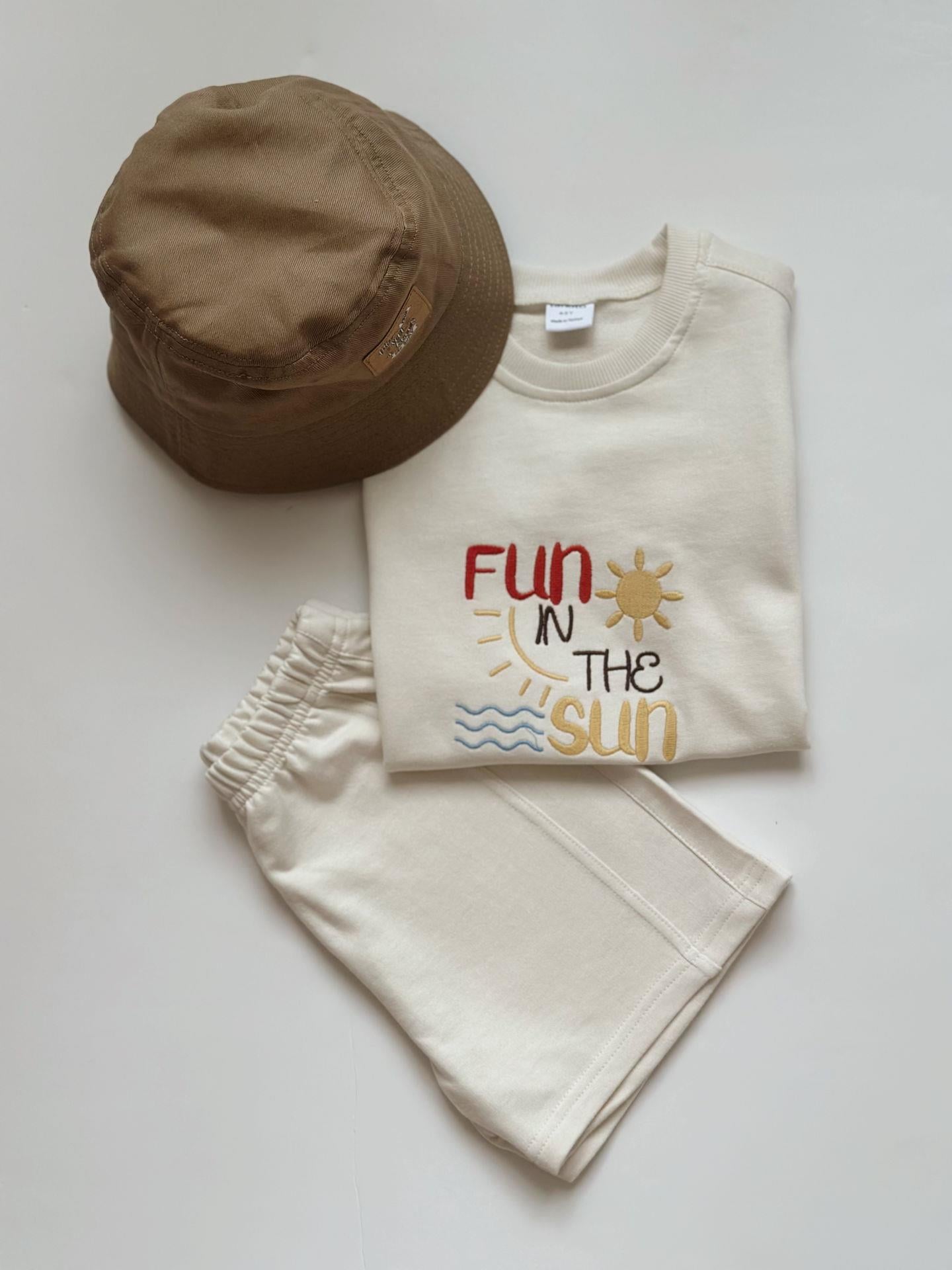 %100 pamuk yazlık çocuk alt üst takım - fun in the sun