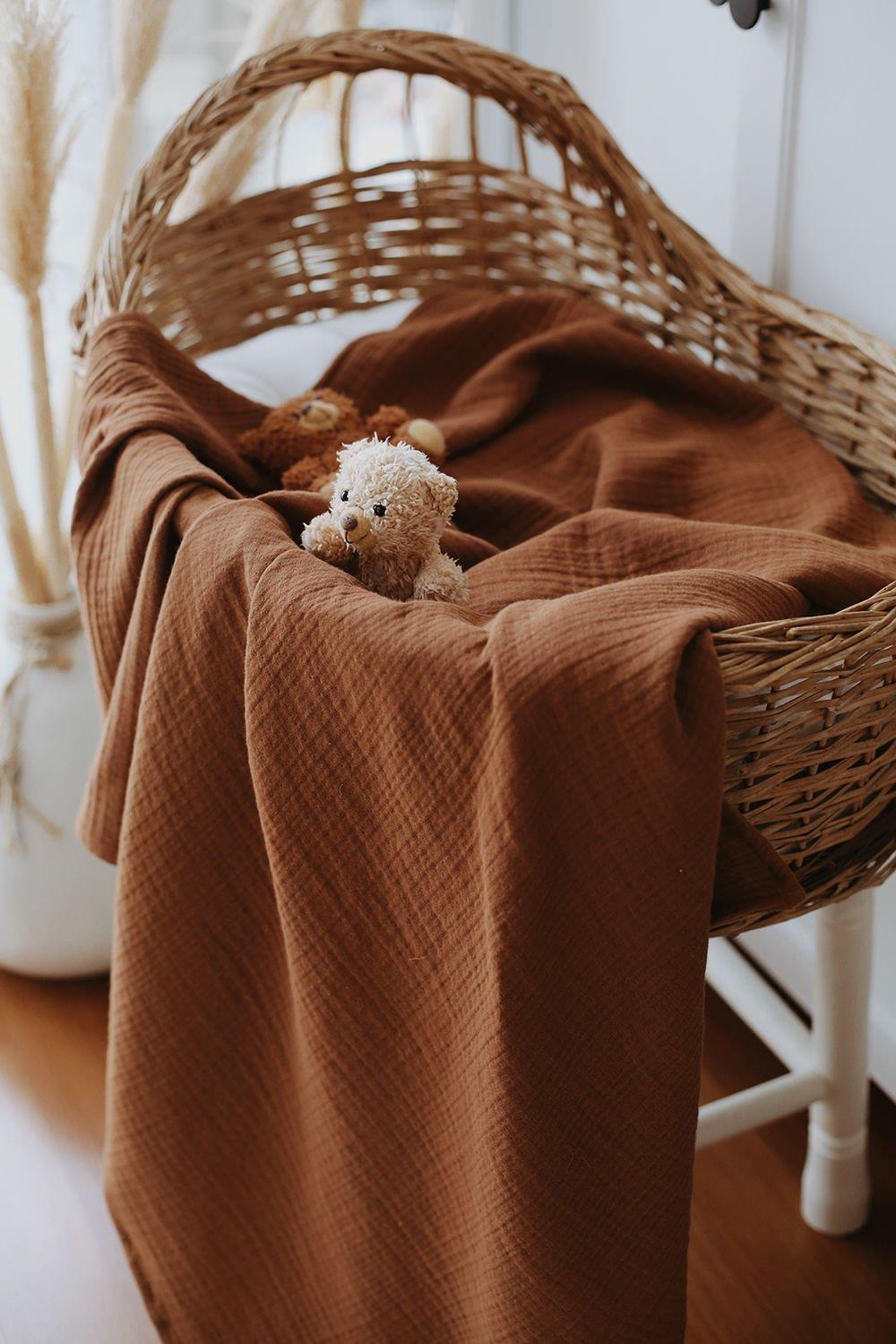 chocolate 4 kat müslin battaniye