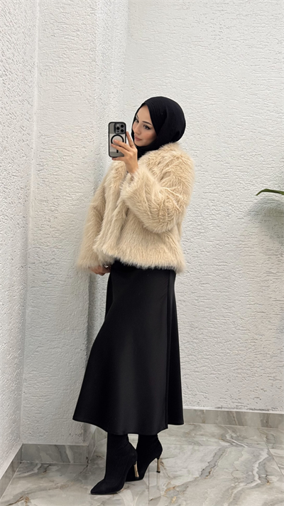 Kısa Kürk | Krem