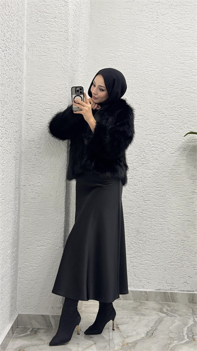 Kısa Kürk | Siyah