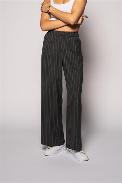 Kadın Antrasit Çift Pileli Pantolon