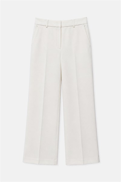 Kadın Ekru Slim Fit Basic Pantolon