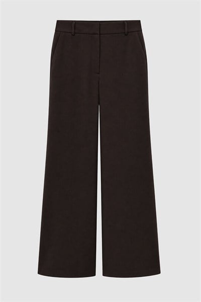 Kadın Kahverengi Slim Fit Basic Pantolon