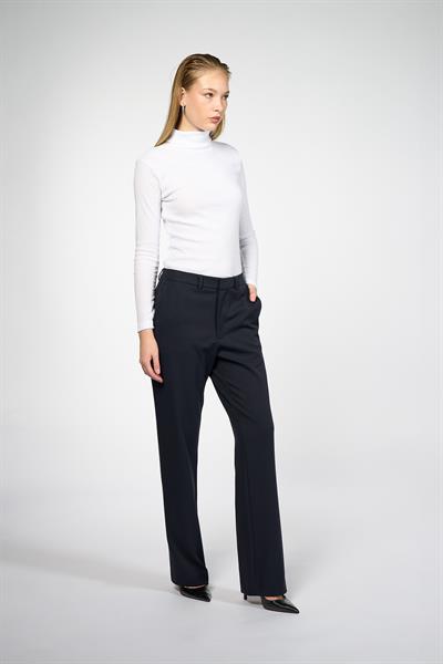 Kadın Lacivert Boru Paça Pantolon