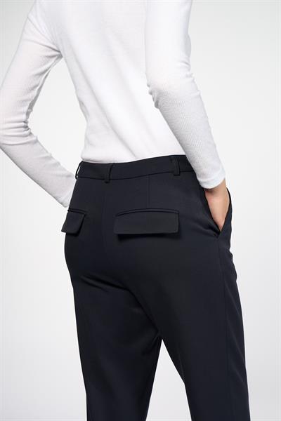 Kadın Lacivert Boru Paça Pantolon