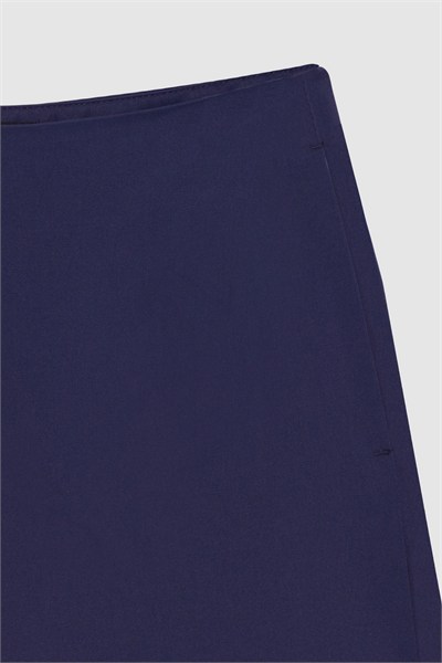 Kadın Lacivert Cepli Barrel Pantolon
