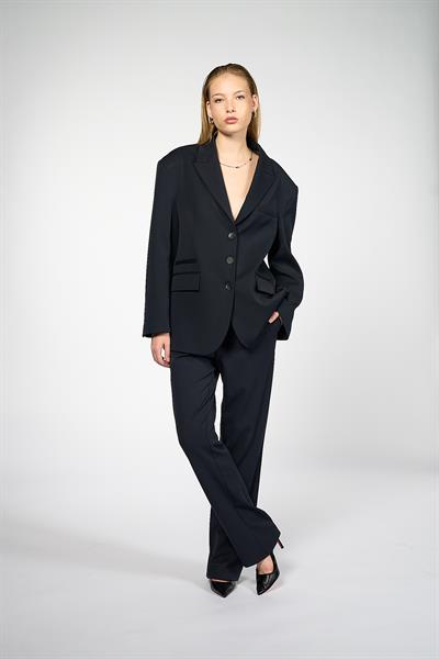 Kadın Lacivert Oversize Blazer