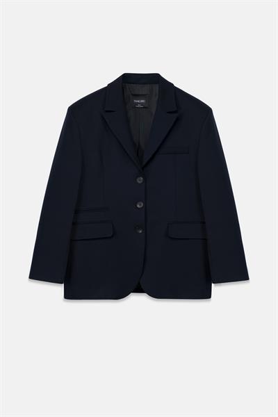 Kadın Lacivert Oversize Blazer