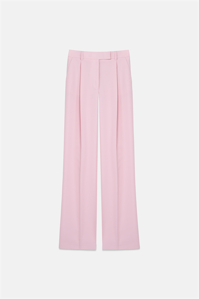 Kadın Pembe Pileli Pantolon