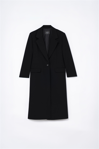 Kadın Siyah Oversize Uzun Ceket