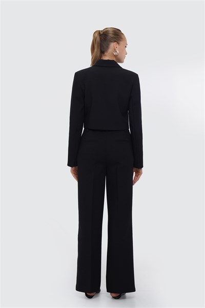 Kadın Siyah Slim Fit Basic Pantolon