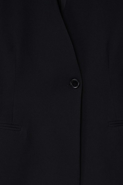 Kadın Siyah Yakasız Blazer