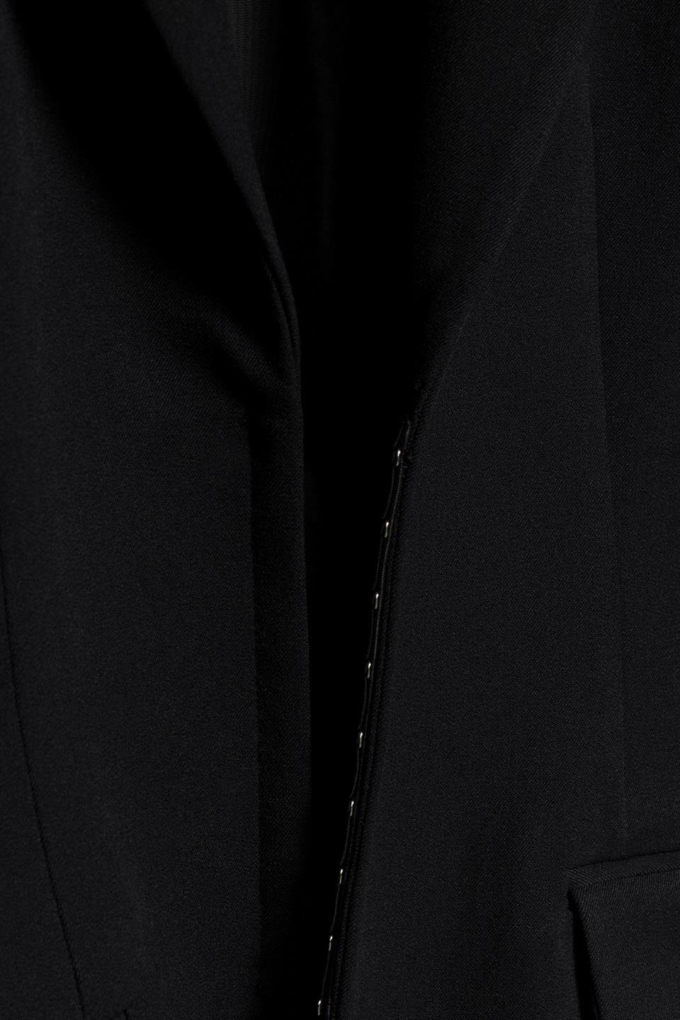 Kadın Lacivert Agraflı Bele Oturan Blazer-Thalure