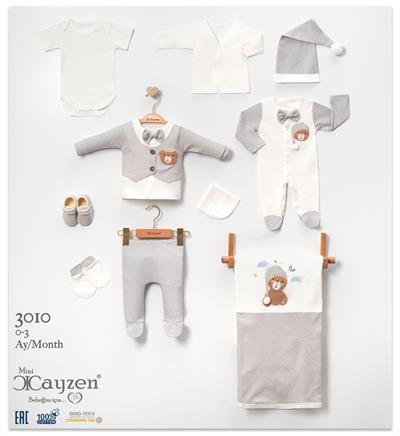 Ayıcık Temalı Erkek Bebek Mevsimlik Onlu Set