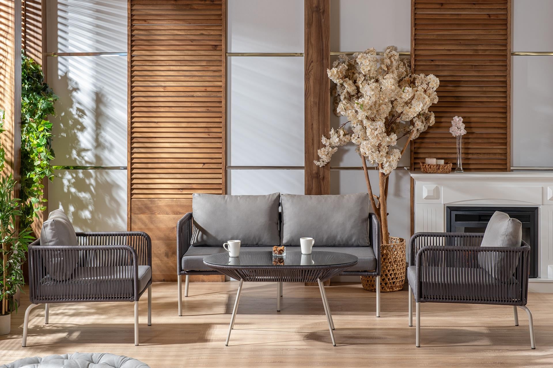 Duma Bahçe Takımı | Gri ip | Polyester | Formood