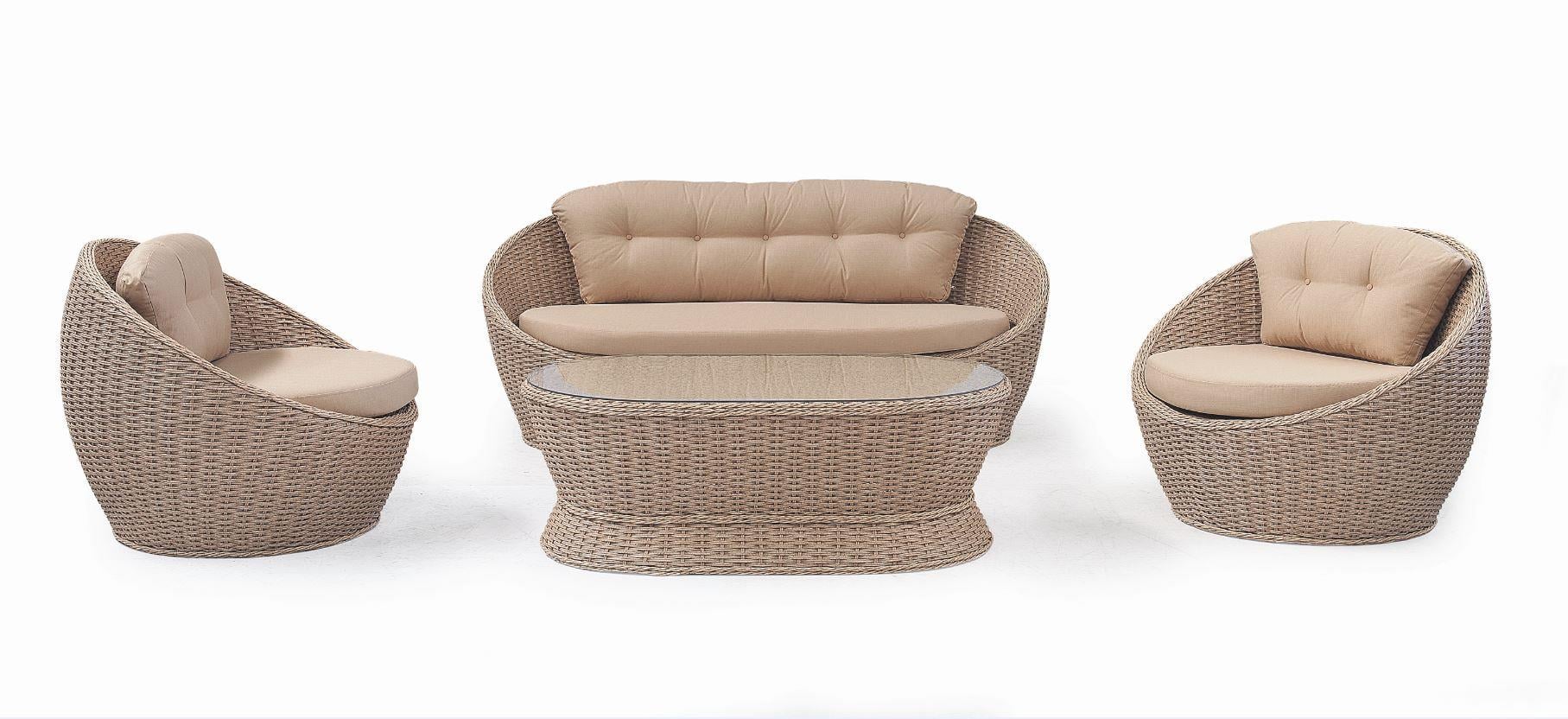 Elizabeth Bahçe Takımı | Rattan Cappuccino | Formood