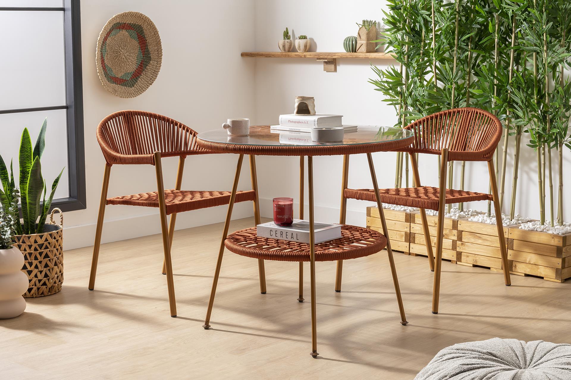 Lisa Çay Seti | Kiremit İp | Polyester | Formood