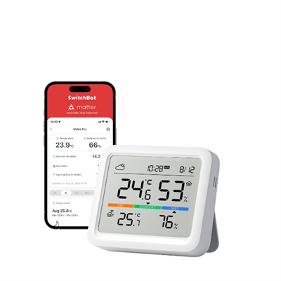 Kablosuz Ekranlı CO₂, Isı & Nem Sensörü