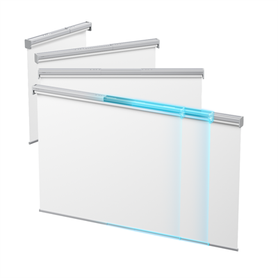 Akıllı Stor Perde – Beyaz, Genişlik: 140 cm | Uzunluk: 185 cm