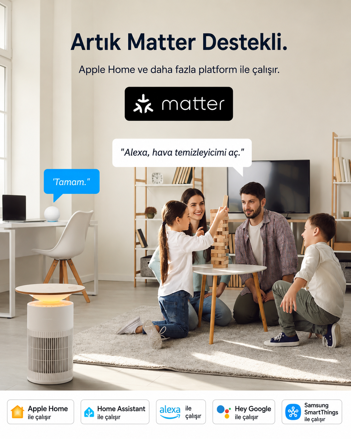 SwitchBot hava temizleyici özellik görseli