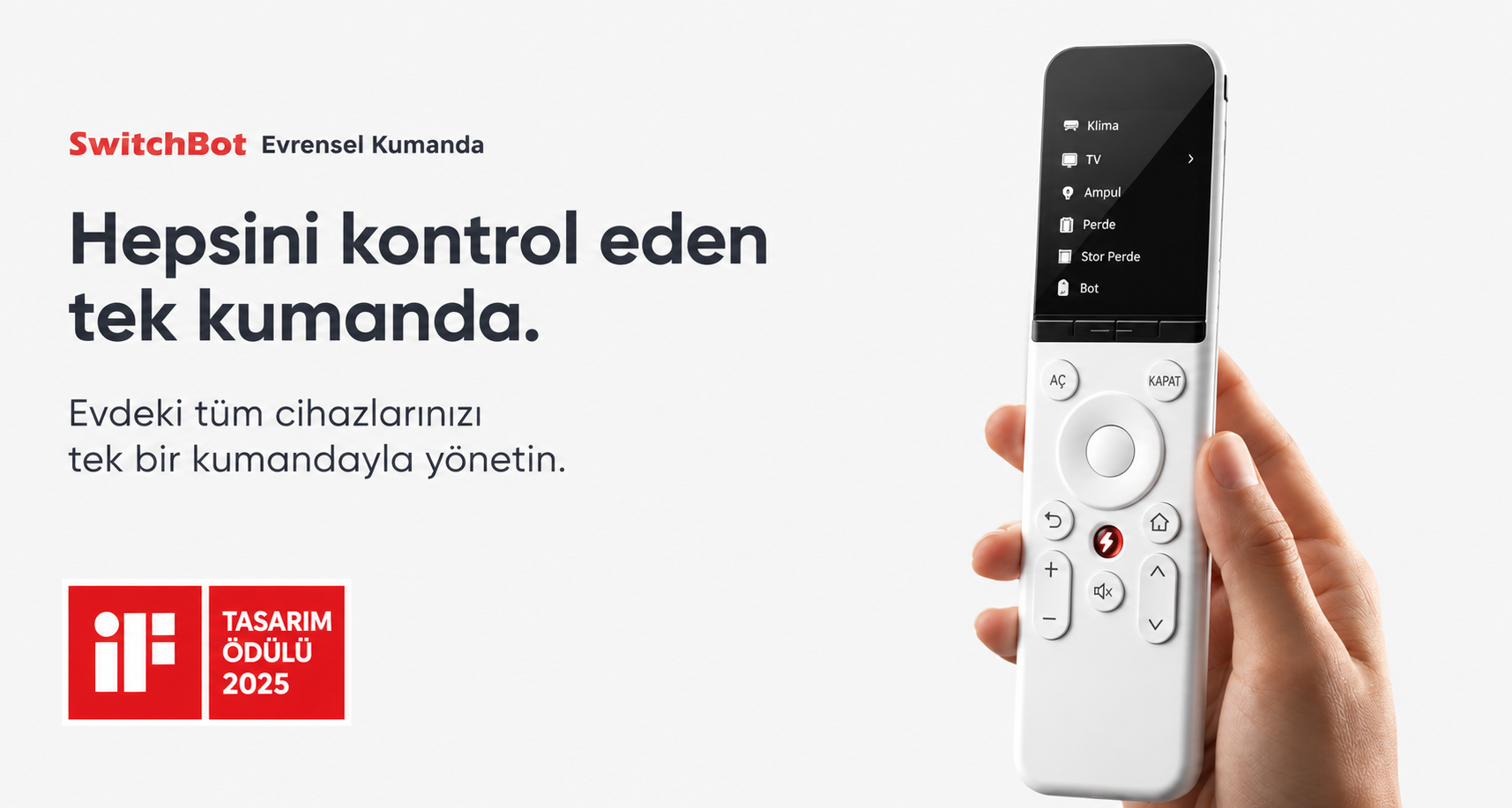 Akıllı Kumanda tüm cihazları tek kumandada toplar