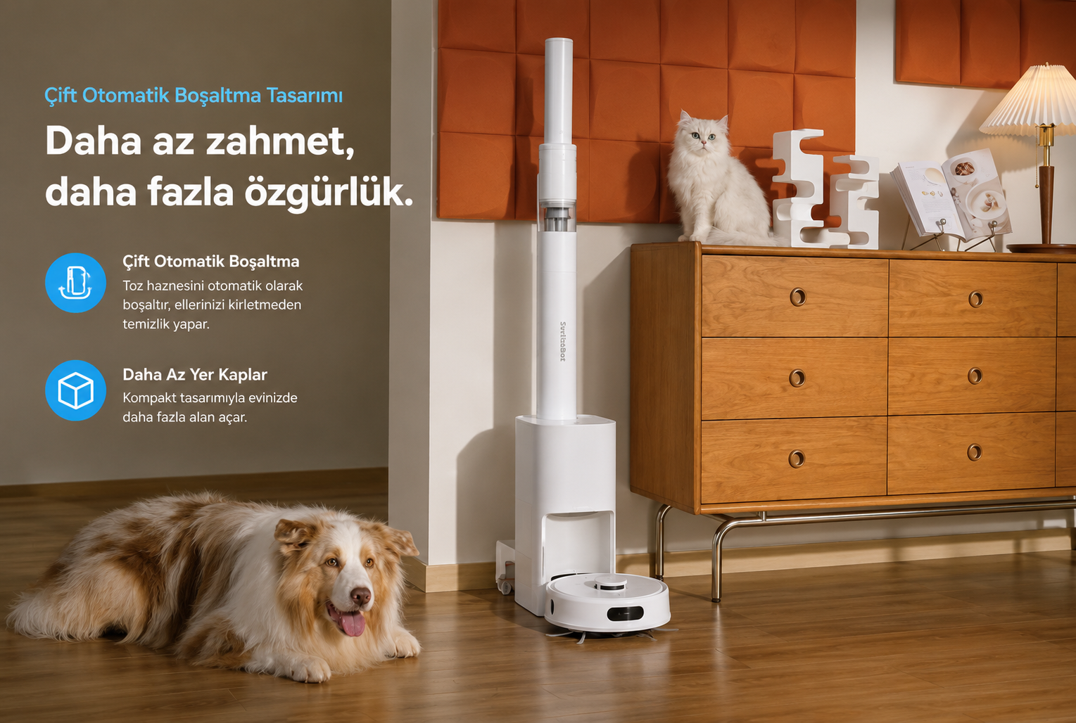 SwitchBot K10+ Pro Combo kompakt robot süpürge