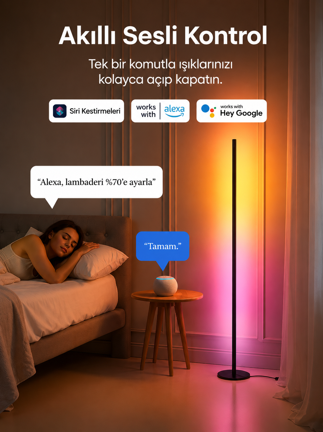 SwitchBot RGBICWW Floor Lamp zamanlama ve otomasyon