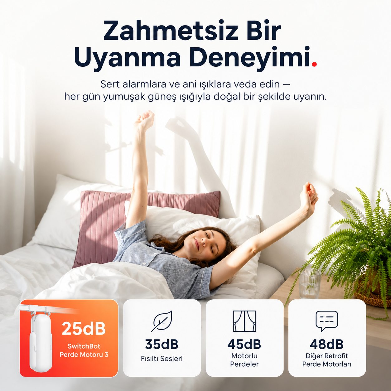 QuietDrift sessiz perde kontrolü