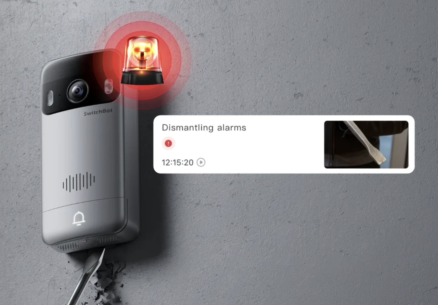 SwitchBot Video Doorbell uzun batarya ömrü