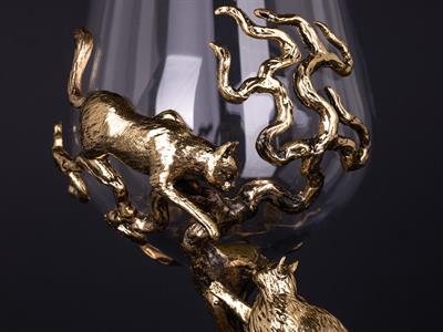 Şarap kadehi «Kediler»