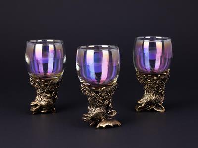 Shot kadehi «Orman hayvanları» 3 adet