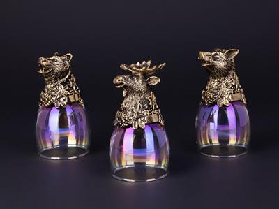 Shot kadehi «Orman hayvanları» 3 adet