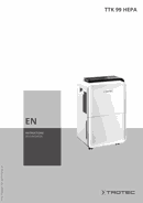 TTK 99 HEPA dehumidifier operating manual (EN)