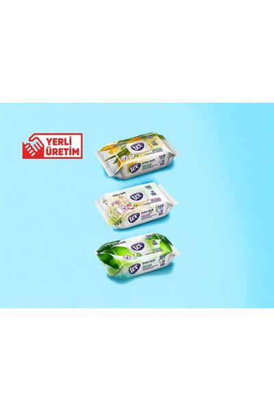 120li Alkolsüz Islak Havlu 3lü Paket (120X3=360 YAPRAK)