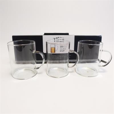 3lü Cam Kupa Bardak 200 ML