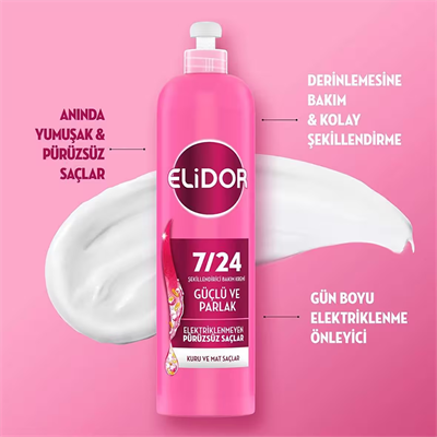 7/24 Şekillendirici Saç Bakım Kremi Güçlü ve Parlak Kuru ve Mat Saçlar 240 ml