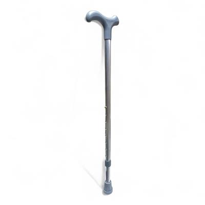 Alüminyum Kademeli Ayarlanabilir Ortopedik Baston - Gümüş (70-92cm)