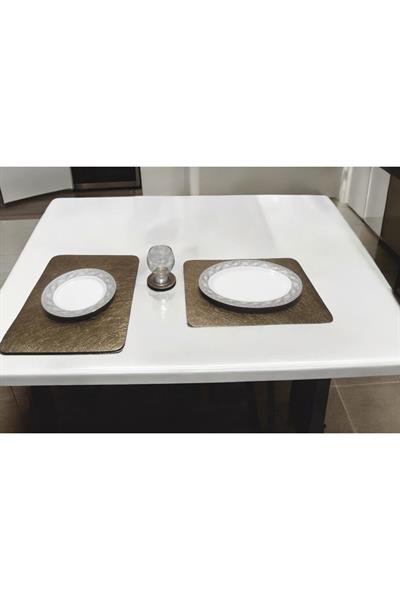 Amerikan Servisi 12 Parça (6 TABAK BARDAK ALTI) (PARLAK YÜZEYLİ)