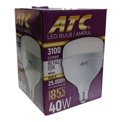 ATC 40 Watt E27  Led Ampul (3100 Lümen - Beyaz Işık)