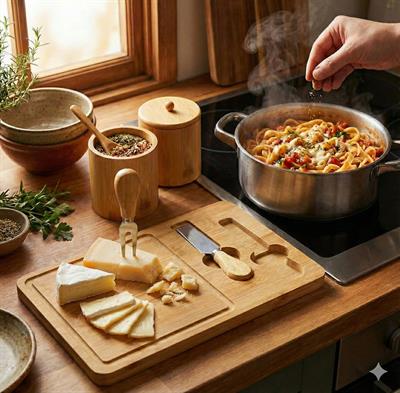 Bambu Baharatlık ve Bambu Peynir Tahtası