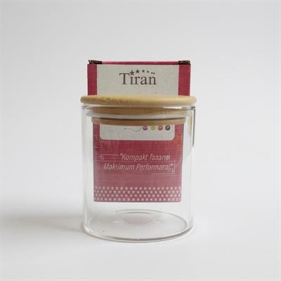 Bambu Kapaklı Cam Kavanoz 250 ML 