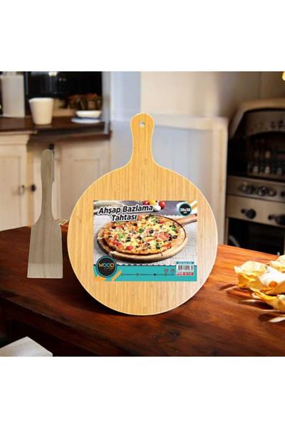 Baran Ahşap Bazlama Tahtası( 28x38 Cm), Ahşap; Spatula, Kaşık,çatal,şeffaf Kaşık Altı