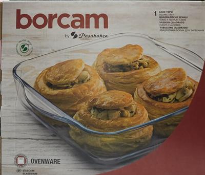 BORCAM Kare Tepsi 220x220mm (1950cc)