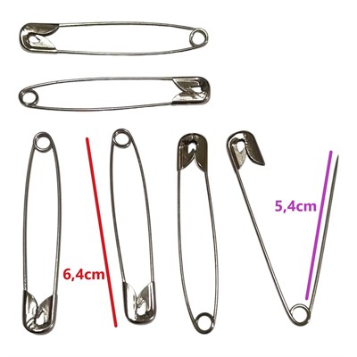 Çengelli İğne / Firkete - Metal Güvenlik İğnesi Seti