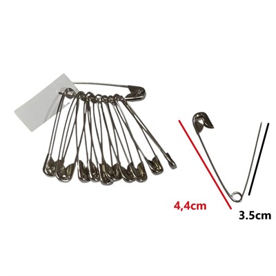 Çengelli İğne / Firkete - Metal Güvenlik İğnesi Seti